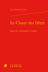 Le Chant des bêtes