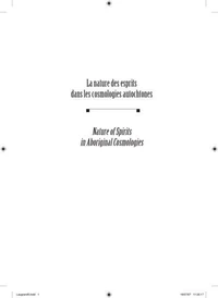 La nature des esprits dans les cosmologies autochtones