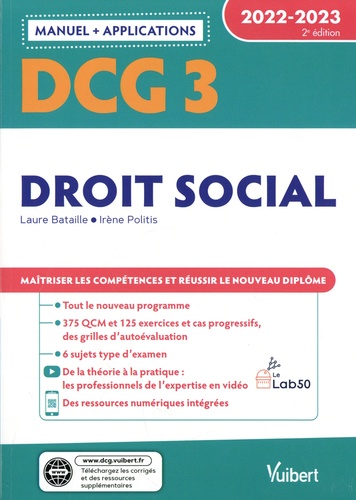 DCG 3 Droit social  Edition 2022-2023