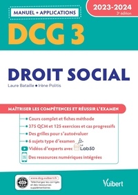 Rechercher des ebooks téléchargeables Droit social DCG 3 par Laure Bataille, Irène Politis in French