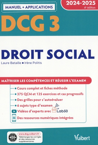 Droit social DCG 3  Edition 2024-2025