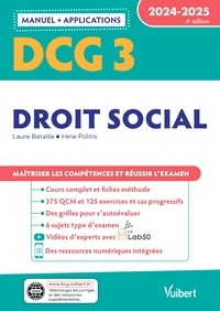 Laure Bataille et Irène Politis - Droit social - Manuel + applications.