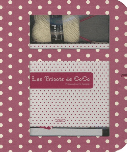 Laure Bazantay - Les tricots de Coco - Coffret avec un livre, une valisette des aiguilles à tricoter et une pelote.