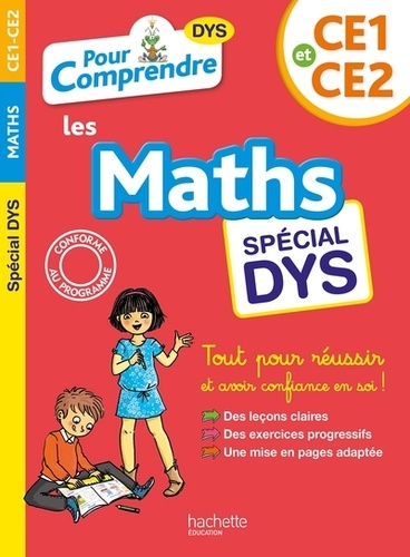 Maths CE1 et CE2  Edition 2018 - Adapté aux dys