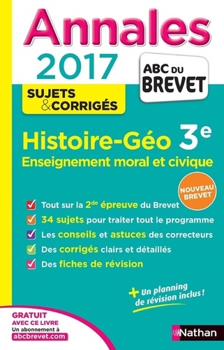 Laure Genet et Pascal Jézéquel - Brevet Histoire Géographie Enseignement moral et civique Corrigés.