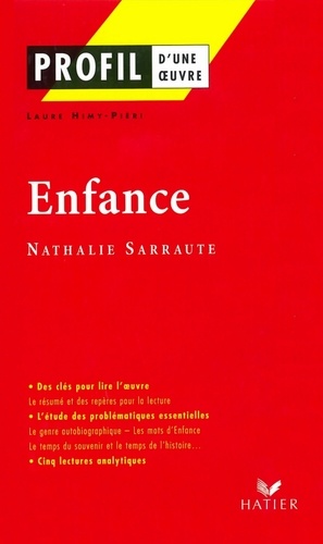 Profil - Sarraute (Nathalie) : Enfance. Analyse littéraire de l'oeuvre