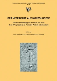 Des Néférkarê aux Montouhotep : travaux archéologiques en cours sur la fin de la VIe dynastie et la première période intermédiaire : actes du colloque CNRS- Lumière-Lyon2, 5-7 juillet 2001