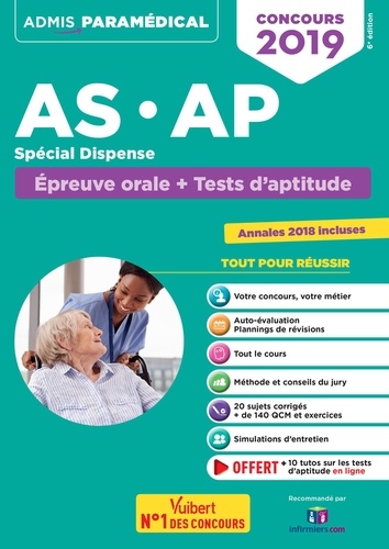 Laure Parelle et Sébastien Rivière - Concours AS-AP spécial dispense - Epreuve orale + Tests d'aptitude.
