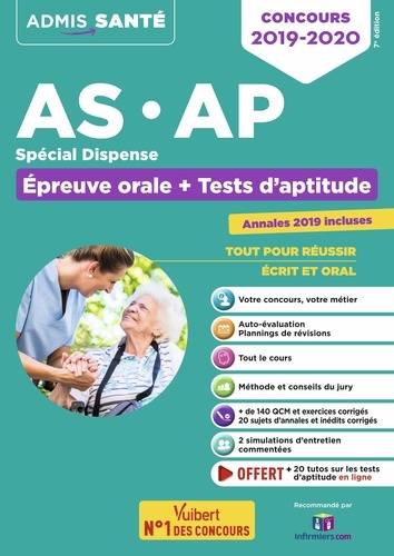 Laure Parelle et Sébastien Rivière - Concours AS-AP spécial dispense - Epreuve orale + Tests d'aptitude.