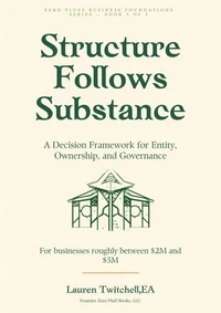 Structure Follows Substance: A Decision Framework for Entity, Ownership, and Governance