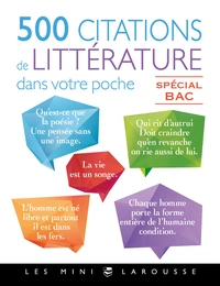 500 citations de littérature dans votre poche