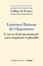 Laurence Boisson de Chazournes - L'eau en droit international : entre singularité et pluralité.