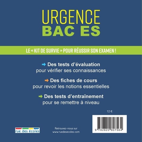 Urgence Bac ES  Edition 2018
