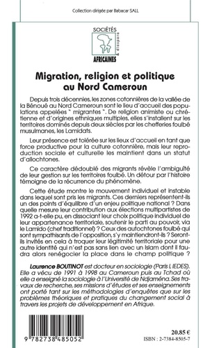 Migration, religion et politique au nord cameroun