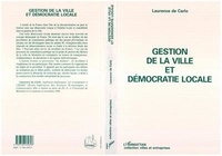 Laurence de Carlo - Gestion de la ville et démocratie locale.