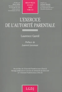 L'exercice de l'autorité parentale