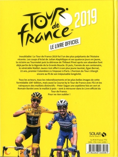 Tour de France 2019. Le livre officiel