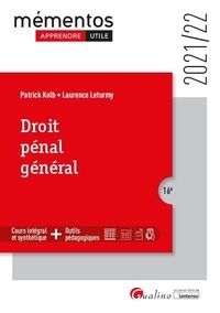 Laurence Leturmy et Patrick Kolb - Droit pénal général.