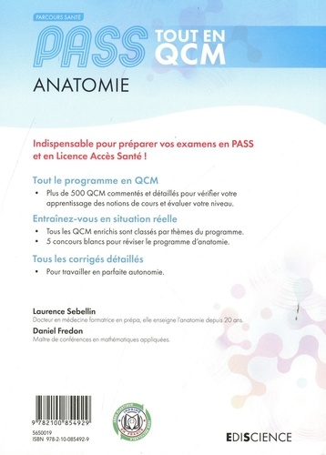 PASS Anatomie Tout en QCM. PASS et L.AS 2e édition