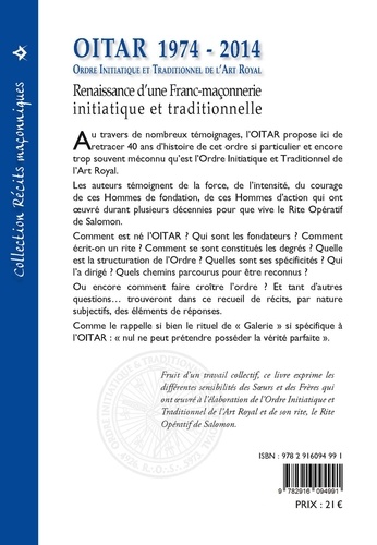 OITAR 1974-2014. Renaissance d'une franc-maçonnerie initiatique et traditionnelle