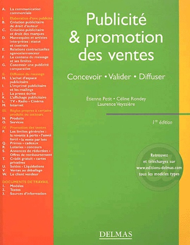 Laurence Veyssière et Céline Rondey - Publicité & promotion des ventes - Concevoir, valider, diffuser.
