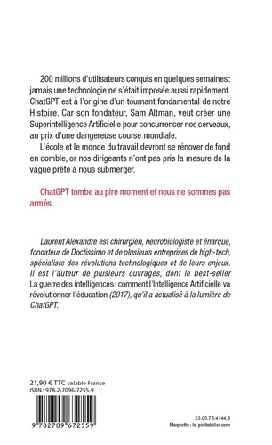 La guerre des intelligences à l'heure de ChatGPT - Occasion