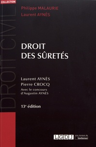 Télécharger des livres gratuits en ligne torrent Droit des sûretés par Laurent Aynès, Pierre Crocq (Litterature Francaise) DJVU RTF 9782275063270