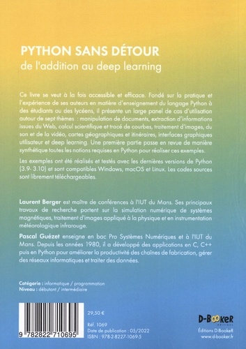 Python sans détour. De l'addition au deep learning