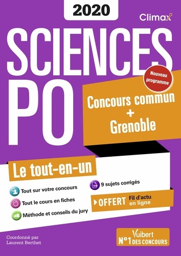 Sciences Po. Concours commun + Grenoble  Edition 2020