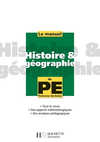 Laurent Bonnet - La manuel d'Histoire et géographie du PE.