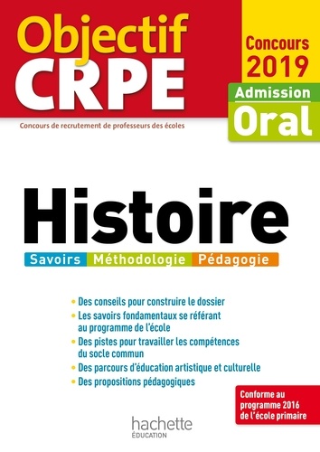 Laurent Bonnet - Objectif CRPE Histoire 2019.