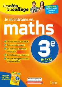 Je m'entraîne en maths 3e