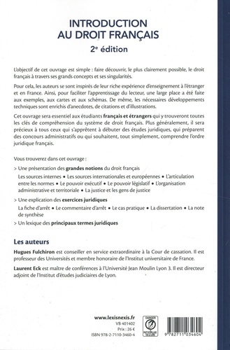 Introduction au droit français 2e édition