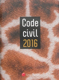Laurent Leveneur - Code civil 2016 - Jaquette girafe.