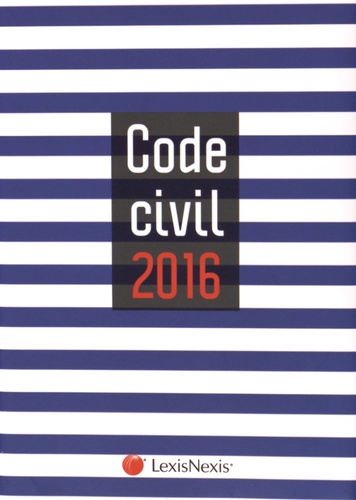 Laurent Leveneur - Code civil 2016 - Jaquette marin.