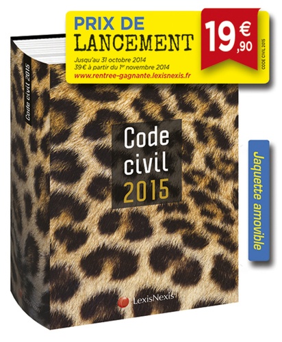 Laurent Leveneur - Code civil - Jaquette "Panthère" amovible.