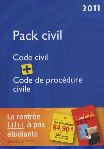 Laurent Leveneur et Loïc Cadiet - Pack Civil - Code civil 2011, Code de procédure civile 2011.