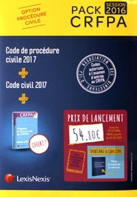 Laurent Leveneur et Loïc Cadiet - Pack CRFPA option procédure civile Session 2016 - Code de procédure civile 2017 ; Code civil 2017 - Avec les ouvrages "Préparer le Grand oral du CRFPA" et "Réforme du droit des contrats et des obligations" offerts.