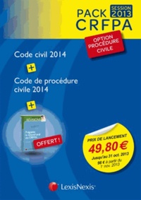Laurent Leveneur et Loïc Cadiet - Pack CRFPA session 2013 option procédure civile - 3 volumes : Code civil 2014 + Code procédure civile 2014 + Préparer le grand oral de CRFPA.