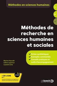 Laurent Lima et Marine Hascoët - Méthodes de recherche en sciences humaines et sociales - Concepts et outils.