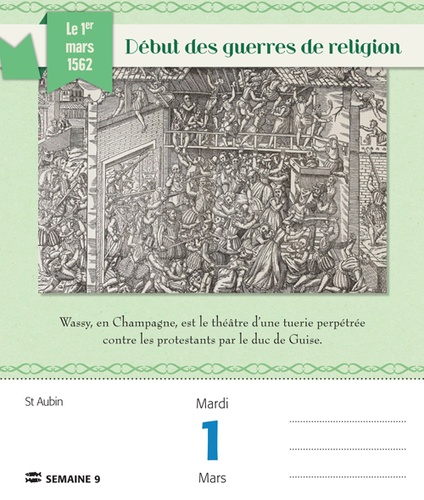 Les grands événements de l'histoire en 365 jours  Edition 2016