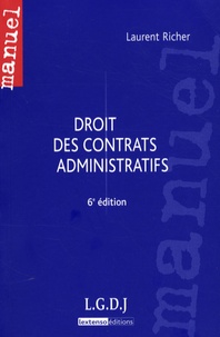 Laurent Richer - Droit des contrats administratifs.