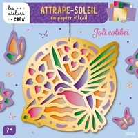 Laurent Stefano - Attrape-soleil en papier vitrail - Joli colibri.