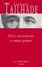 Laurent Tailhade - Fête nationale et autres poèmes - Nouveauté dans les Cahiers rouges - préface d'Olivier Barrot.