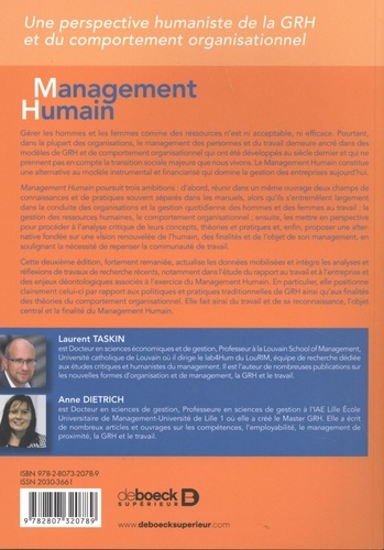 Management humain. Une approche renouvelée de la GRH et du comportement organisationnel 2e édition