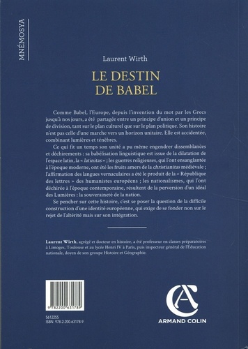 Le destin de Babel. Une histoire européenne