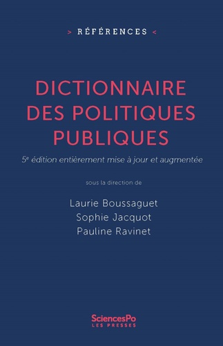 Dictionnaire des politiques publiques 5e édition revue et corrigée