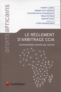 Le règlement d'arbitrage CCJA
