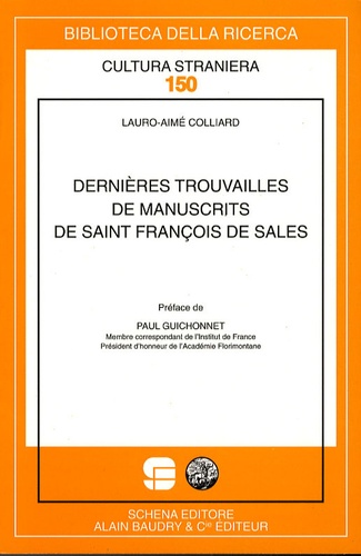 Lauro-Aimé Colliard - Dernières trouvailles de manuscrits de saint François de Sales.