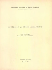 La région et la réforme administrative